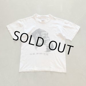 画像: 【XS or Ladies】90s USA製 Human-i-Tees ゴリラ プリントTシャツ 白■ビンテージ オールド アメリカ古着 Anvil アンビル コットン