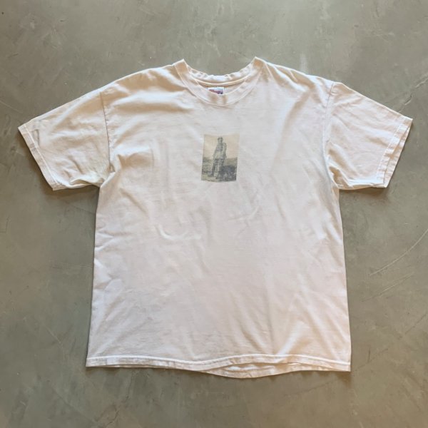 画像1: 【XL】Hanes フォトプリントTシャツ 白■ビンテージ オールド アメリカ古着 90s ヘインズ オールコットン 動物 ミリタリー (1)