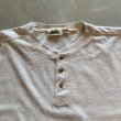 画像2: 【L/XL】TIMBER TRAIL 半袖 ヘンリーネックTシャツ ライトグレー 無地■ビンテージ オールド アメリカ古着 インナーウェア (2)