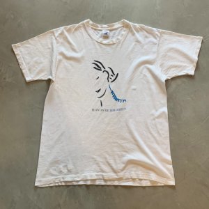 画像: 【XL】カナダ製 90s IBM プリントTシャツ 白■ビンテージ オールド アメリカ古着 フルーツオブザルーム シングルステッチ IT企業