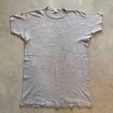 画像: 【L/XL(48)】60s USA製 CHAMPION 無地Tシャツ 杢グレー■ビンテージ オールド アメリカ古着 大文字ランタグ チャンピオン ビッグサイズ