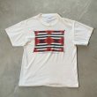 画像1: 【L】90s USA製 ナバホ チーフブランケット プリントTシャツ 白■ビンテージ オールド アメリカ古着 Hanes コットン ミュージアム アート (1)