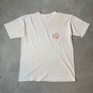 画像: 【XL/XXL】90s South of the Border メキシカン プリントTシャツ 白■ビンテージ オールド アメリカ古着 ポケット ポケT コットン