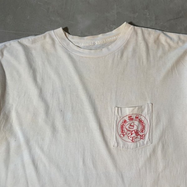 画像2: 【XL/XXL】90s South of the Border メキシカン プリントTシャツ 白■ビンテージ オールド アメリカ古着 ポケット ポケT コットン (2)