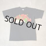 画像: 【L】90s カナダ製 GILDAN リンゴ プリントTシャツ ブラック 黒■ビンテージ オールド アメリカ古着 ギルダン オールコットン