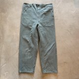 画像: 【W40】スイス軍 グリーンデニム ワーク オーバーパンツ■ビンテージ オールド ヨーロッパ古着 ユーロミリタリー ベイカーパンツ No.4