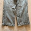 画像9: 【W36】スイス軍 グリーンデニム ワーク オーバーパンツ■ビンテージ オールド ヨーロッパ古着 ユーロミリタリー ベイカーパンツ No.2 (9)