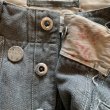 画像3: 【W32】スイス軍 グリーンデニム ワーク オーバーパンツ■ビンテージ ヨーロッパ古着 ユーロミリタリー ベイカー メタルボタン 50s No.7 (3)
