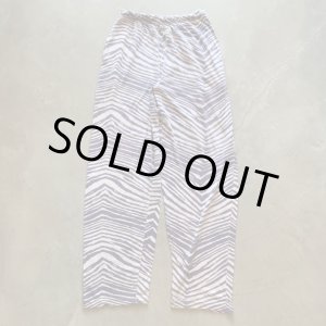 画像: 【Free W30〜W40】ZUBAZ ウエストゴム イージーパンツ タイガーストライプ ゼブラ 総柄■ビンテージ アメリカ古着 90s ズバズ No.5