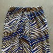 画像2: 【Free W28〜W38】ZUBAZ ウエストゴム イージーパンツ タイガーストライプ 総柄 白青黄■ビンテージ アメリカ古着 90s ズバズ No.7 (2)