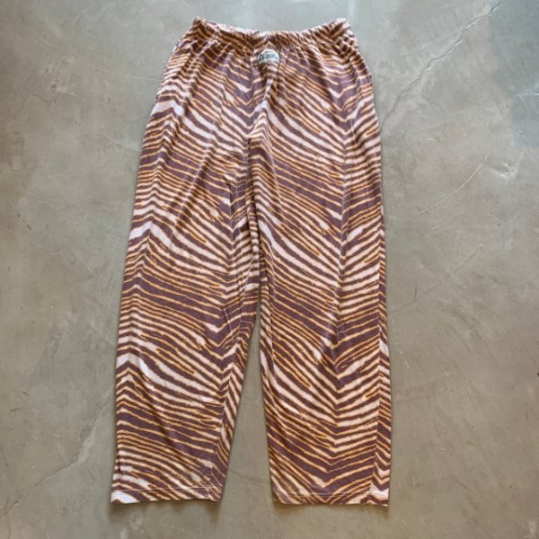 画像1: 【Free W30〜W40】ZUBAZ ウエストゴム イージーパンツ タイガーストライプ 総柄■ビンテージ オールド アメリカ古着 90s ズバズ No.2 (1)
