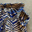 画像3: 【Free W28〜W38】ZUBAZ ウエストゴム イージーパンツ タイガーストライプ 総柄 白青黄■ビンテージ アメリカ古着 90s ズバズ No.7 (3)