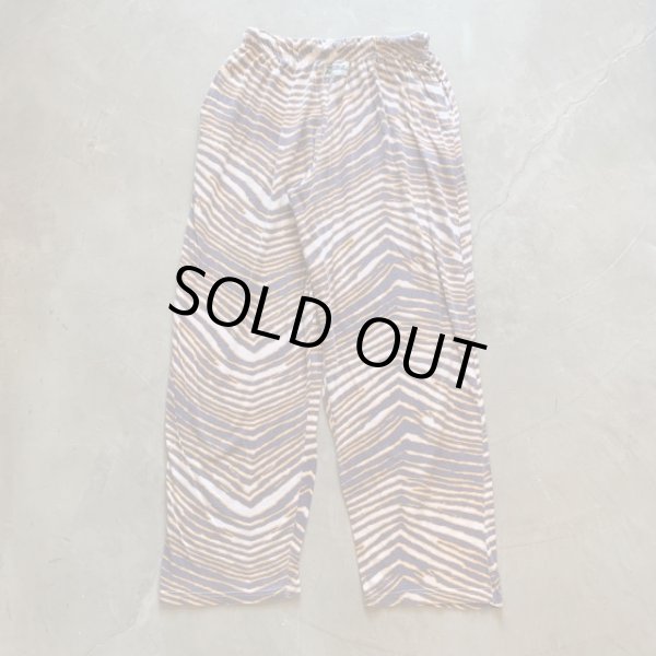 画像1: 【Free W28〜W38】ZUBAZ ウエストゴム イージーパンツ タイガーストライプ 総柄■ビンテージ オールド アメリカ古着 90s ズバズ No.3 (1)