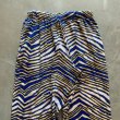 画像8: 【Free W28〜W38】ZUBAZ ウエストゴム イージーパンツ タイガーストライプ 総柄 白青黄■ビンテージ アメリカ古着 90s ズバズ No.7 (8)