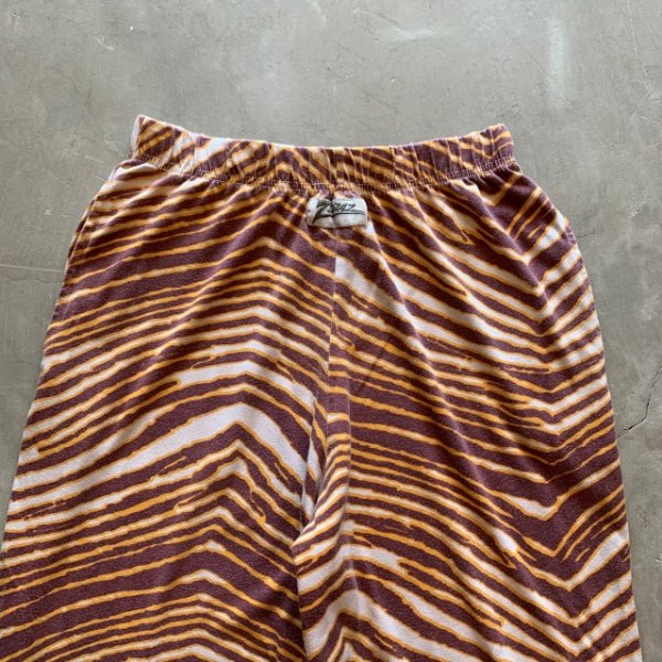 画像2: 【Free W28〜W36】ZUBAZ ウエストゴム イージーパンツ タイガーストライプ 総柄■ビンテージ オールド アメリカ古着 90s ズバズ No.1 (2)