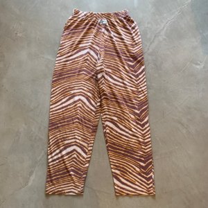 画像: 【Free W28〜W36】ZUBAZ ウエストゴム イージーパンツ タイガーストライプ 総柄■ビンテージ オールド アメリカ古着 90s ズバズ No.1