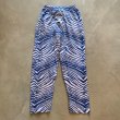 画像7: 【Free W26〜W36】ZUBAZ ウエストゴム イージーパンツ タイガーストライプ ゼブラ 総柄 白青■ビンテージ アメリカ古着 90s ズバズ No.6 (7)