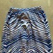 画像8: 【Free W26〜W36】ZUBAZ ウエストゴム イージーパンツ タイガーストライプ ゼブラ 総柄 白青■ビンテージ アメリカ古着 90s ズバズ No.6 (8)