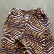 画像2: 【Free W26〜W36】ZUBAZ ウエストゴム イージーパンツ タイガーストライプ 総柄■ビンテージ オールド アメリカ古着 90s ズバズ No.4 (2)