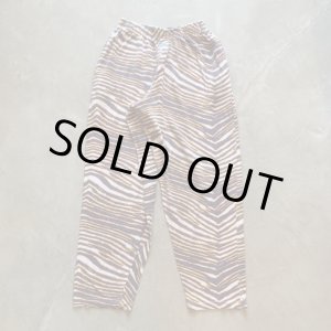 画像: 【Free W26〜W36】ZUBAZ ウエストゴム イージーパンツ タイガーストライプ 総柄■ビンテージ オールド アメリカ古着 90s ズバズ No.4