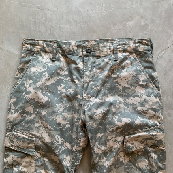 画像2: 【W36】リサイズ 米軍 デジカモ ミリタリー カーゴパンツ 迷彩 グレー■ビンテージ オールド アメリカ古着 (2)