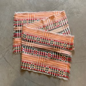 画像: 【31cm×119cm】スカンジナビアン テーブルランナー テキスタイル 敷物■ビンテージ アンティーク インテリア 北欧雑貨 マット ラグ