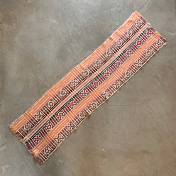 画像2: 【31cm×119cm】スカンジナビアン テーブルランナー テキスタイル 敷物■ビンテージ アンティーク インテリア 北欧雑貨 マット ラグ (2)