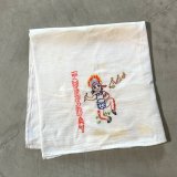 画像: 【65cm×94cm】「TUESDAY」ネイティブアメリカン 刺繍入り フィードサック テーブルナプキン■ビンテージ アンティーク アメリカ雑貨