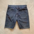 画像1: 【W34】90s USA製 Levi's 519 カットオフ コーデュロイショーツ ショートパンツ ネイビー■ビンテージ オールド アメリカ古着 リーバイス (1)