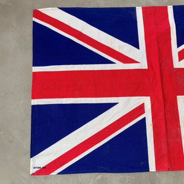 画像2: 【47.5cm×72.5cm】イギリス製 ユニオンジャック バンダナ タペストリー■ビンテージ アンティーク 英国 国旗 フラッグ No.110 (2)