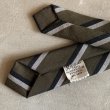 画像5: 【幅 4.2cm】Royalist ナロータイ ネクタイ ボーダー グレー系■ビンテージ オールド レトロ アメリカ古着 ポリエステル×ウール (5)