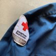 画像6: 【XL】USA製 Wear Guard ワッペン付き 半袖ワークシャツ ネイビー 紺色■ビンテージ オールド アメリカ古着 80s/90s レッドクロス 赤十字 (6)