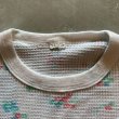 画像3: 【Ladies】80s UNKNOWN 長袖サーマルシャツ 白ベース 花柄■ビンテージ オールド レトロ アメリカ古着 レディース 総柄 ロンT No.4 (3)