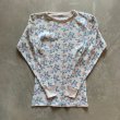 画像3: 【Ladies】UNKNOWN 長袖サーマルシャツ 白ベース 花柄■ビンテージ オールド レトロ アメリカ古着 レディース 総柄 ロンT No.6 (3)