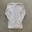 画像4: 【Ladies】80s UNKNOWN 長袖サーマルシャツ 白ベース 花柄■ビンテージ オールド レトロ アメリカ古着 レディース 総柄 ロンT No.4 (4)