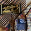 画像4: 【幅 9.8cm】USA製 Eddie Bauer 鳥 シルクネクタイ 総柄 茶系■ビンテージ オールド レトロ アメリカ古着 80s-90s エディーバウアー (4)