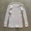 画像5: 【Ladies】UNKNOWN 長袖サーマルシャツ 白青 小花柄■ビンテージ オールド レトロ アメリカ古着 レディース 総柄 ロンT No.8 (5)