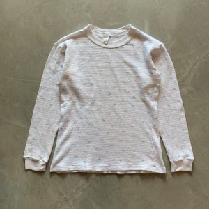 画像: 【Ladies】USA製 Lollipop 長袖サーマルシャツ 小花柄■ビンテージ オールド レトロ アメリカ古着 レディース 総柄 ロンT No.3