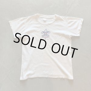 画像: 【Ladies】60s BSA ボーイスカウト 染み込みプリントTシャツ 白■ビンテージ オールド アメリカ古着 レディース オールコットン