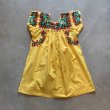 画像6: 【Ladies】コットン 刺繍 メキシカンワンピース チュニック 黄色■ビンテージ レトロ アメリカ古着 レディース フォークロア メキシコ (6)