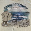 画像5: 【M/L】80s USA製「EXPOSE YOURSELF」変質者 露出狂 プリントTシャツ 薄黄色■ビンテージ オールド アメリカ古着 Hanes ヘインズ (5)
