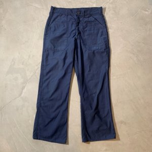 画像: 【W32-W33】70s USN ユーティリティ フレア トラウザーズパンツ ネイビー 紺■ビンテージ アメリカ古着 米軍 ベイカーパンツ ミリタリー