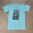 画像1: 【M】80s HEDONISMII モナリザ パロディ プリントTシャツ 水色■ビンテージ オールド アメリカ古着 シングルステッチ エロ ダヴィンチ (1)