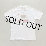 画像: 【L】90s USA製 Hanes カリフォルニアリパブリック プリントTシャツ 白■ビンテージ アメリカ古着 ヘインズ コットン シングルステッチ 熊