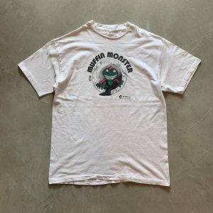 画像: 【L】90s Muffin Monster 両面プリントTシャツ 白■ビンテージ アメリカ古着 オールコットン シングルステッチ モンスター 企業
