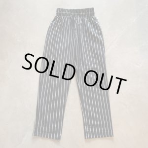 画像: 【W28〜W32】カナダ製 chefwear ウエストゴム イージーパンツ ストライプ 黒白■ビンテージ オールド アメリカ古着