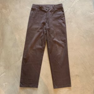 画像: 【W32】Lee コットン ノータック チノパンツ チャコールグレー■ビンテージ オールド レトロ アメリカ古着 リー ストレート チノパン
