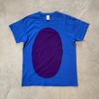 画像1: 【S/M or Ladies】GILDAN アートTシャツ 青×紫■ビンテージ オールド アメリカ古着 ギルダン コットン パッチワーク リメイク (1)