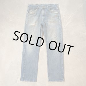 画像: 【W34】70s-80s USA製 Lee 200 ストレート デニムパンツ■ビンテージ オールド レトロ アメリカ古着 アメリカ製 リー ジーパン