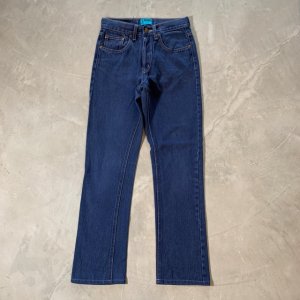 画像: 【W26】オーストラリア製 Lee フレア カラーデニムパンツ ネイビー■ビンテージ オールド アメリカ古着 70s リー ジーパン ボタンフライ